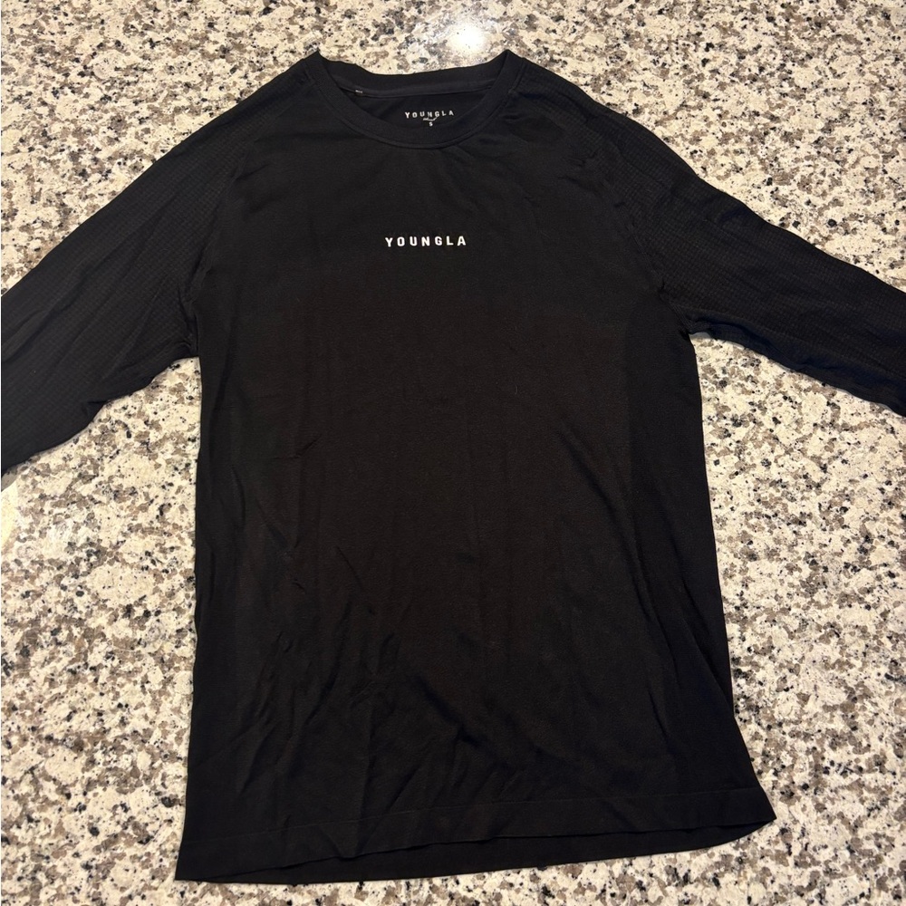 YoungLA Men's Long Sleeve Black Tee